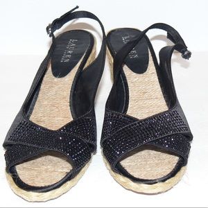 Ralph Lauren Black Wedge